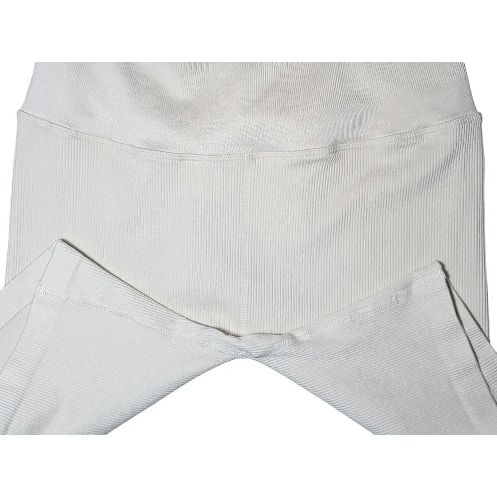 Spiritual Gangster Love Sculpt Seamless Ribbed Biker Shorts Cream